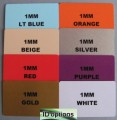 Blank PVC Cards - 1mm - various Colours